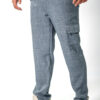 Mens straight leg linen scrub top - Oxford