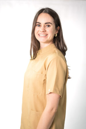 Ladies Beige PolyBlend Scrubs