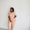 caramel stretch scrubs