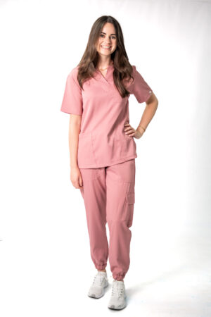 Coral stretch scrubs