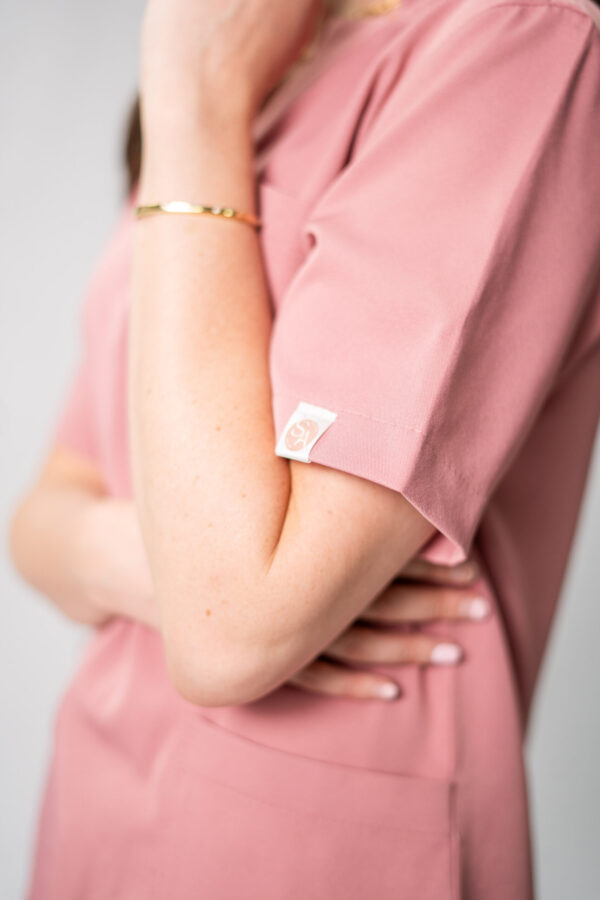 Coral stretch scrubs