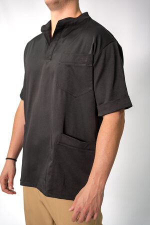 Black PolyBlend Scrub Top