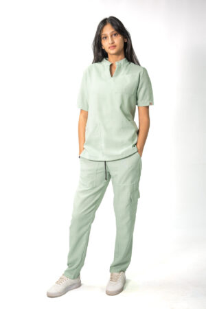 Matcha Linen Scrubs