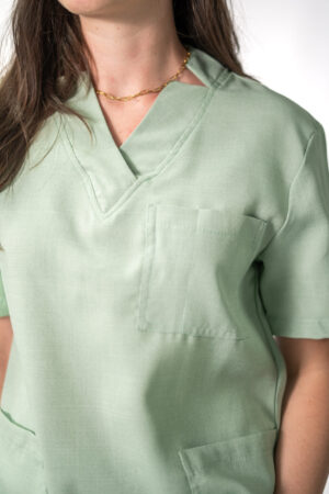 Matcha Linen Scrubs