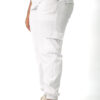 Women's Ve Stretch Scrub Top - White | Women's Jogger Stretch Scrub Pants - White | Scrub Atelier