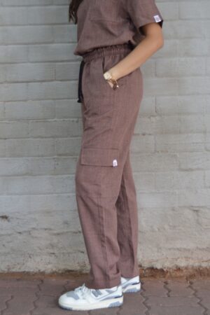 Cacao Linen scrub set