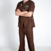 Papillon stretch scrub top and papillon stretch scrub pants for men - arabica | Arabica Scrubs for Men