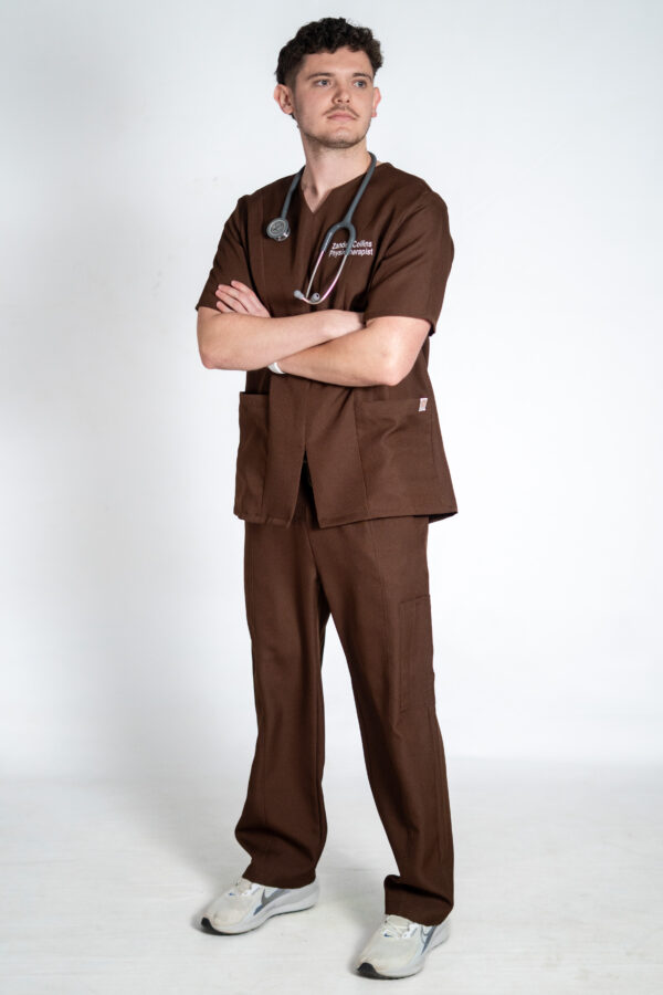 Papillon stretch scrub top and papillon stretch scrub pants for men - arabica | Arabica Scrubs for Men