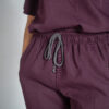 Women's Mandarin Stretch Scrub Top | Women's Papillon Stretch Scrub Pants - Mulberry | Scrub Atelier