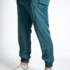 Mens jogger stretch scrub pants - Emerald