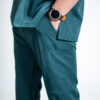 Mens jogger stretch scrub pants - Emerald