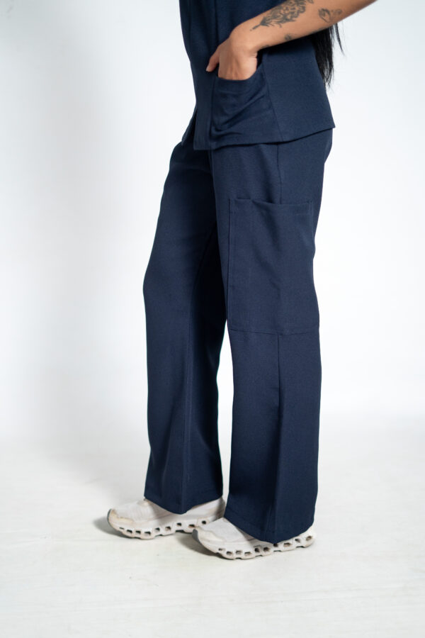 Womens Madeleine Scrub Pants - Navy Blue