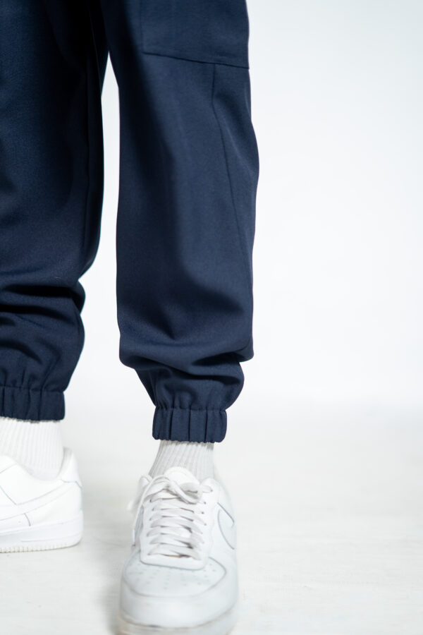 Mens jogger stretch scrub pants - Navy Blue