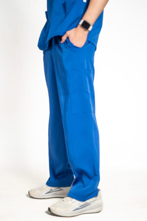 Mens papillon stretch scrub pants - Imperial Blue