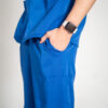Mens papillon stretch scrub pants - Imperial Blue