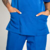 Womens Ve Stretch Scrub Top - Imperial Blue
