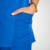 Womens Ve Stretch Scrub Top - Imperial Blue
