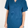 Womens Ve PolyBlend Scrub Top - Cobalt Blue