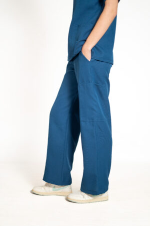Womens Papillon PolyBlend Scrub Pants - Cobalt Blue