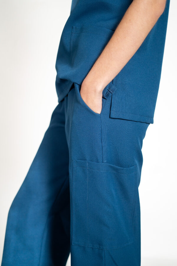 Womens Papillon PolyBlend Scrub Pants - Cobalt Blue