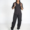 Madeleine stretch scrub top for women - black