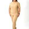 Womens Ve PolyBlend Scrub Set Caramel