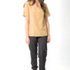 Mandarin polyblend scrub top for women - beige