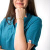 Ve linen scrub top for women - teal