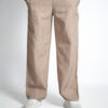 Mens papillon linen scrub pants - Beige
