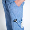 Mens papillon linen scrub top - Skye