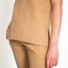 Men's Zipper PolyBlend Scrub Top