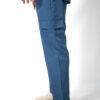 Mens straight leg stretch scrub pants - Bondi Blue